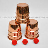 Cups And Balls - Large ( Copper Plated )